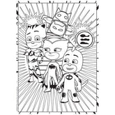 Libro de Colorear 24 Pagina Simple PJMAKS